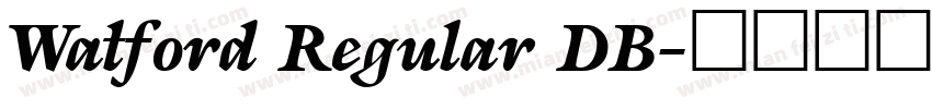 Watford Regular DB字体转换